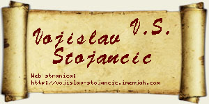 Vojislav Stojančić vizit kartica